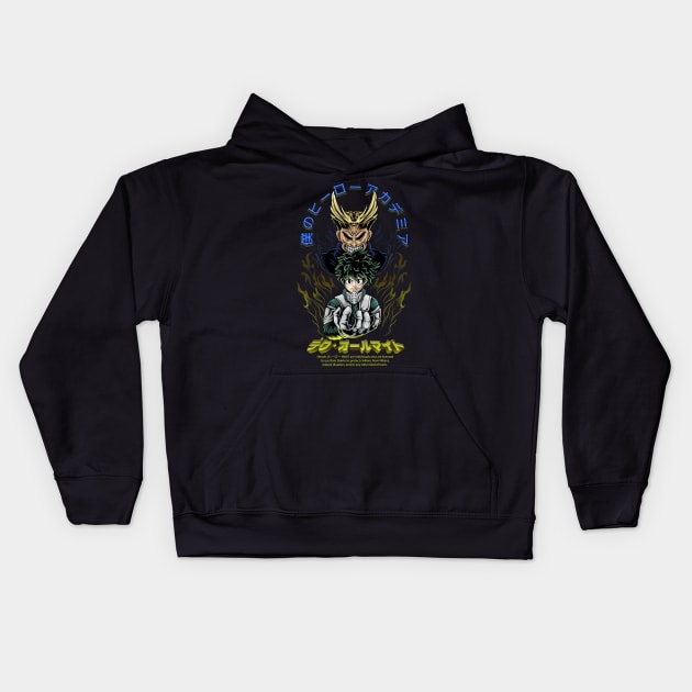 Deku x All might FUN Fanart Kids Hoodie by Wagum Std